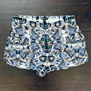 INTERMIX Women's Cute Geo Print 100% Silk Dressy Shorts | Size: M